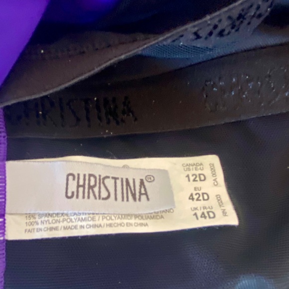 Christina one piece swimsuit, size 12D - Picture 9 of 10